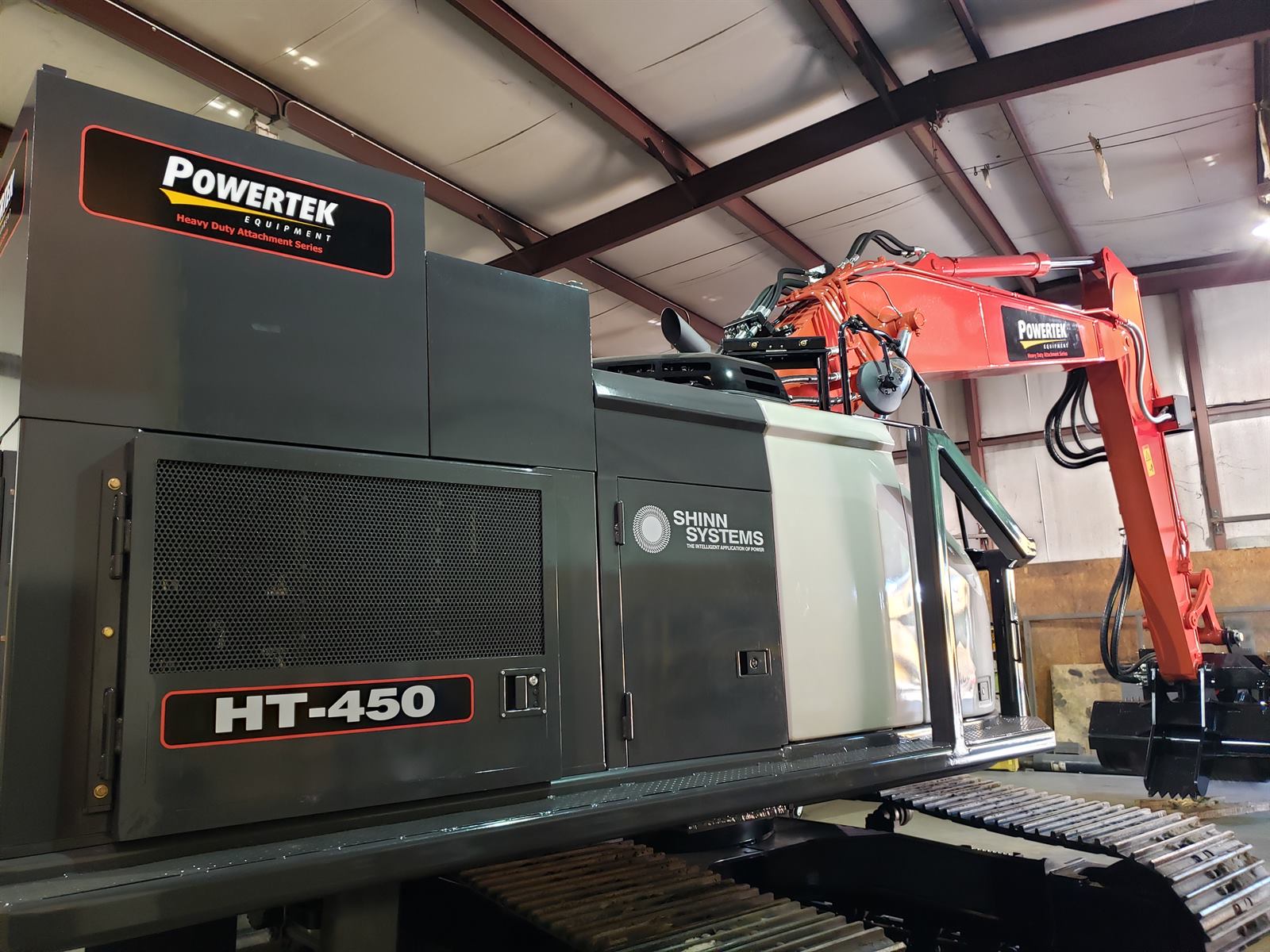 Powertek HT-450 power pack close-up in the shop